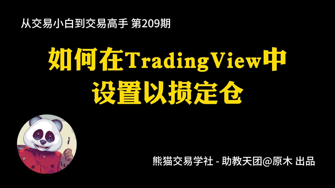 【第209期】  如何在TradingView中设置以损定仓 | 限价单 | 以损定仓 | TradingView | 工具使用 | 突破单 | 市价单 | 炒币