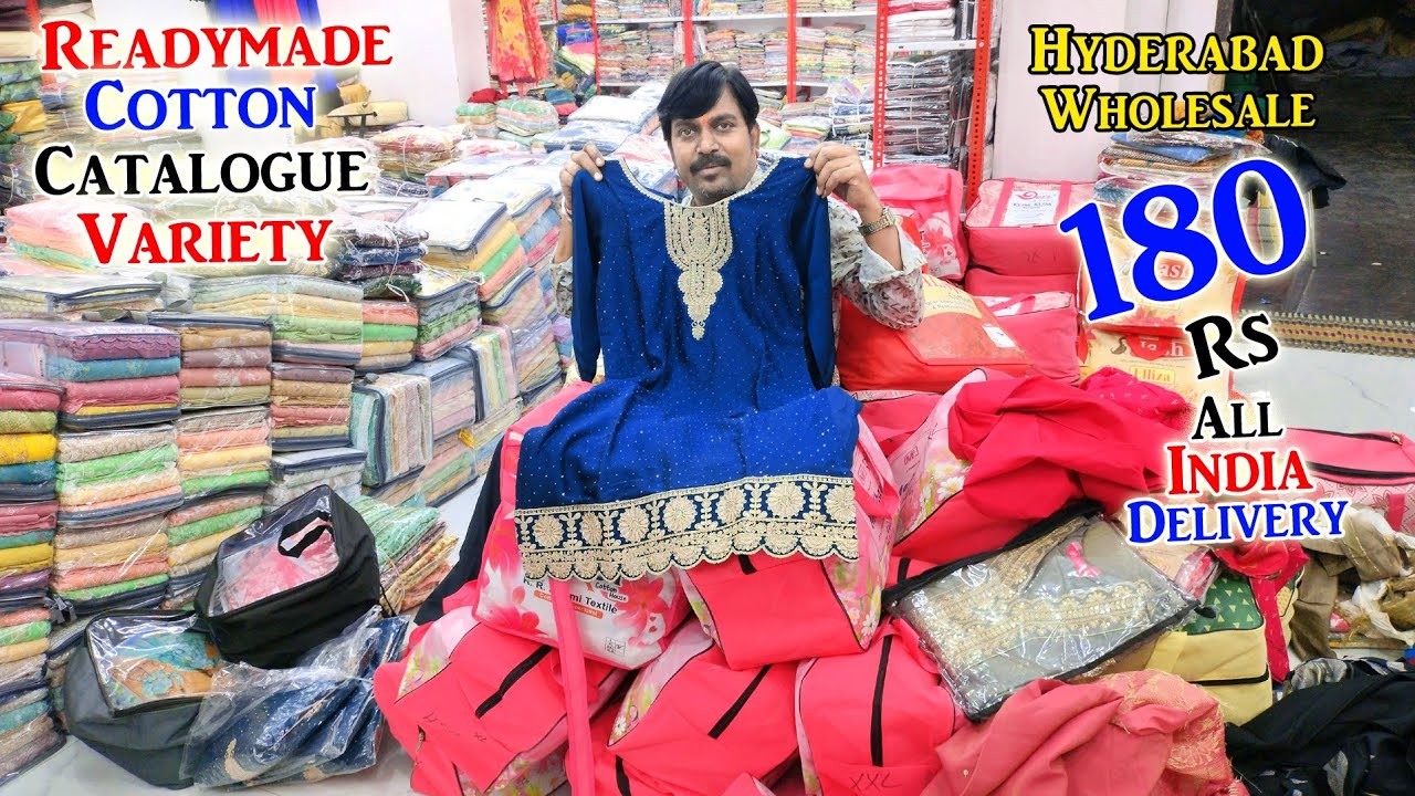 Hyderabad Wholesale Cotton Catalogue Variety Only 180.Rs All India Delivery  || Zainab Suit House ||