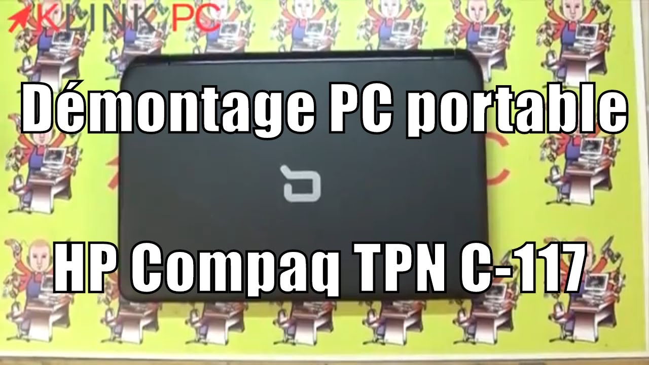 как разобрать ноутбук HP Compaq TPN C-117
