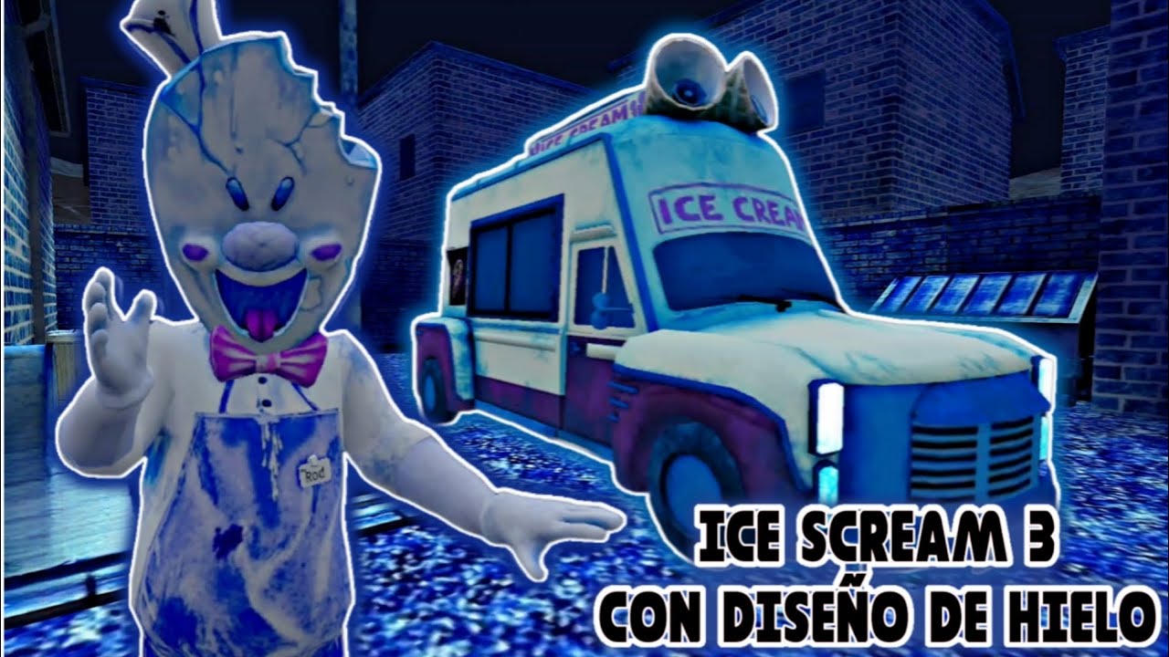 ICE SCREAM 3 CON DISEÑO DE HIELO 🥶