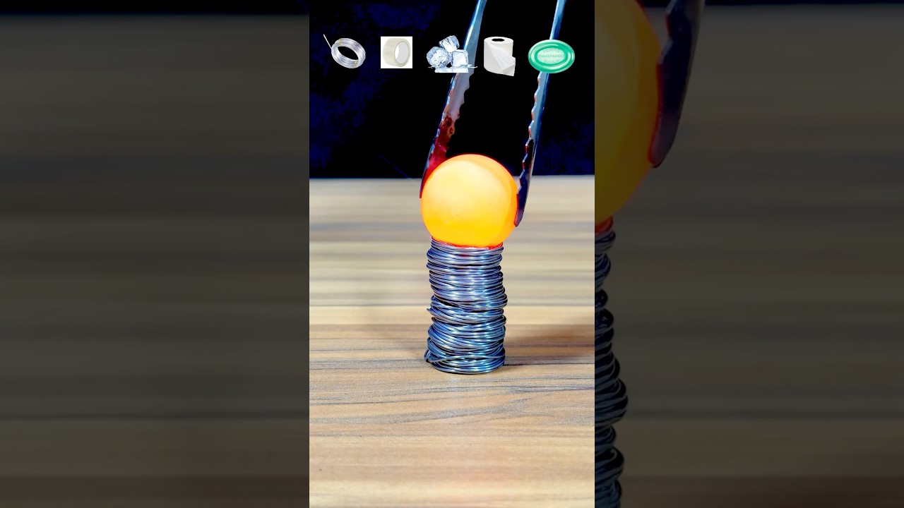 1000&deg;C Red Hot Metal Ball VS Aluminium+Tape+Ice+Toilet Paper and Pear Soap
