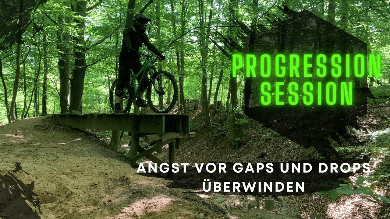 MTB Progression Session: Angst vor DROPS, JUMPS & GAPS überwinden / Riding Chris