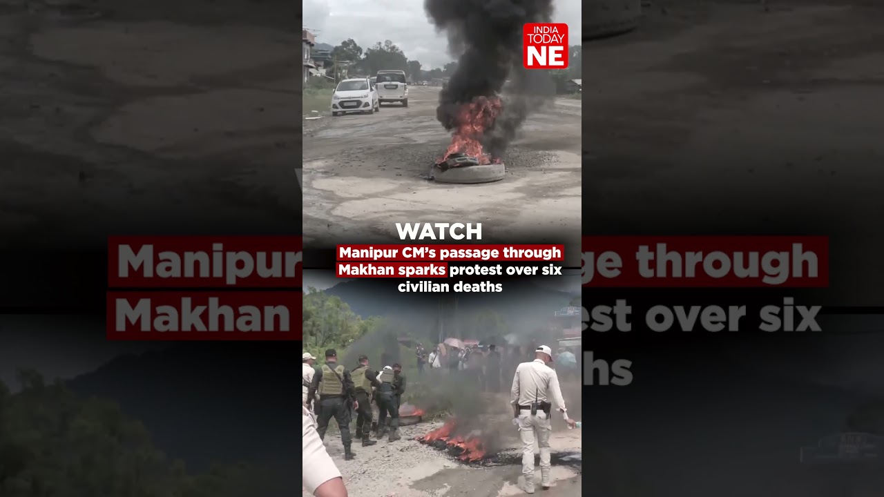 Manipur CM&rsquo;s passage through Makhan sparks protest over six civilian deaths