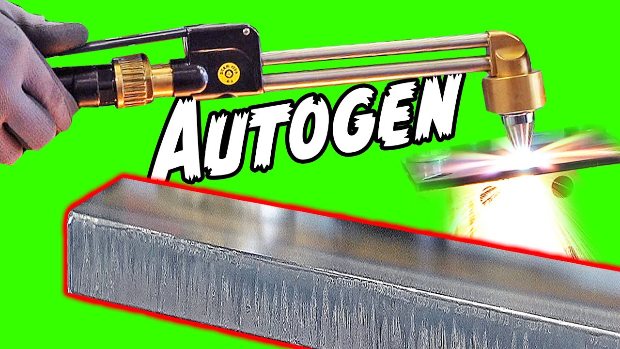 Brennschneiden mit Acetylen und Sauerstoff - Autogen Tutorial | Messer Cutting