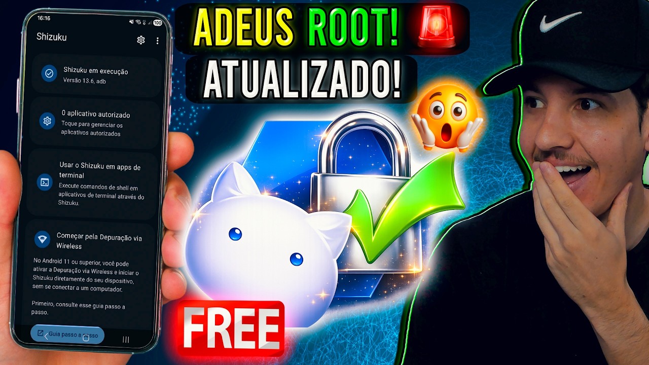 ADEUS ROOT! Como ativar o NOVO SHIZUKU ATUALIZADO - Tenha PERMISSÕES ESPECIAIS em seu CELULAR