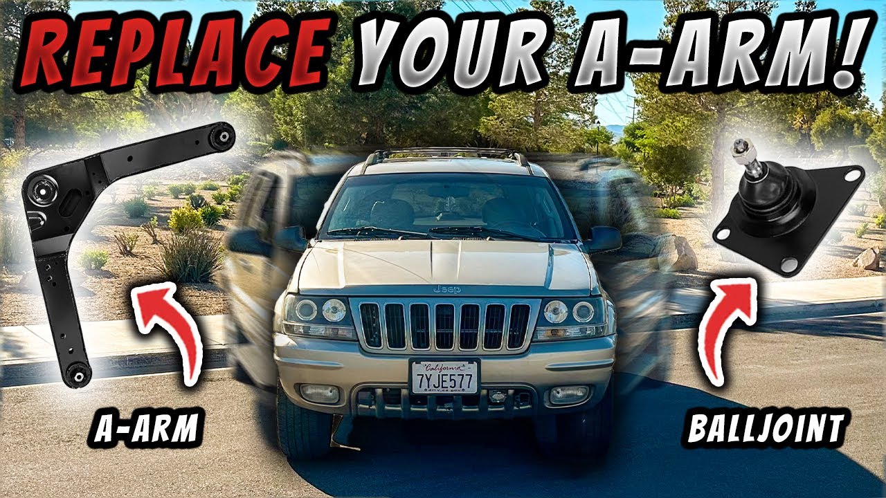Устраните ОПАСНУЮ виляемость Jeep WJ, заменив этот | Замена А-образного рычага