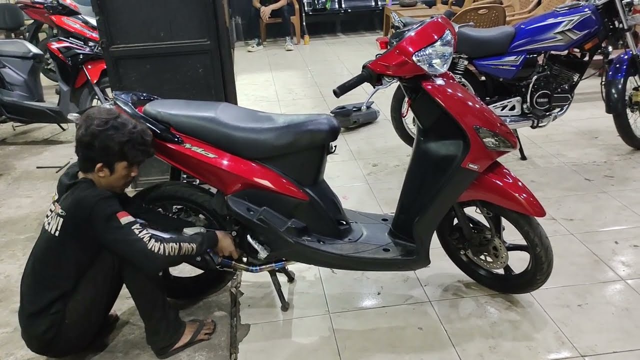 MAHALAN LS24 DARI PADA YAMAHA MIO SPORTY. GASPOL! SKR RACING EXHAUST