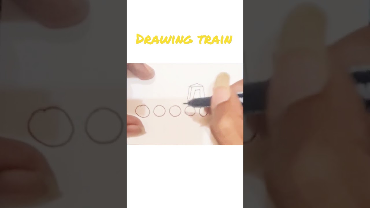 simple drawing train 