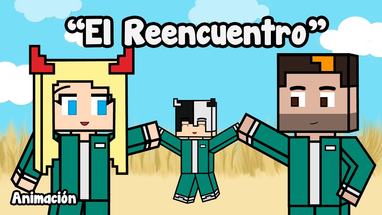 aXoZer se reencuentra con Biyin y Auron - Animación de Squid Craft Games 2