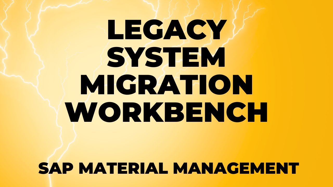 LSMW | Legacy System Migration Workbench in SAP | Learner's territory