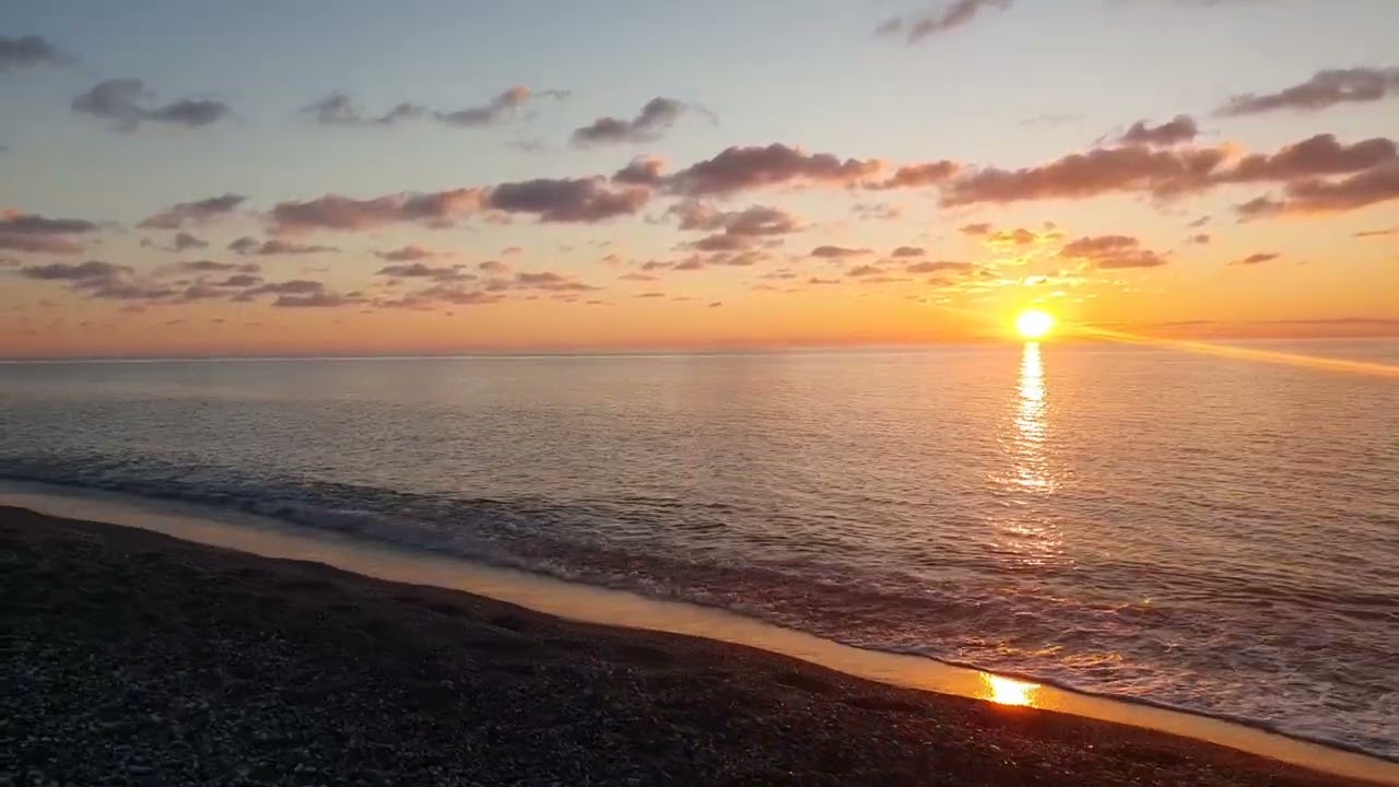 SCALEA Beach - Walking Tour, Relaxing Sunset 🇮🇹 Calabria, Italy