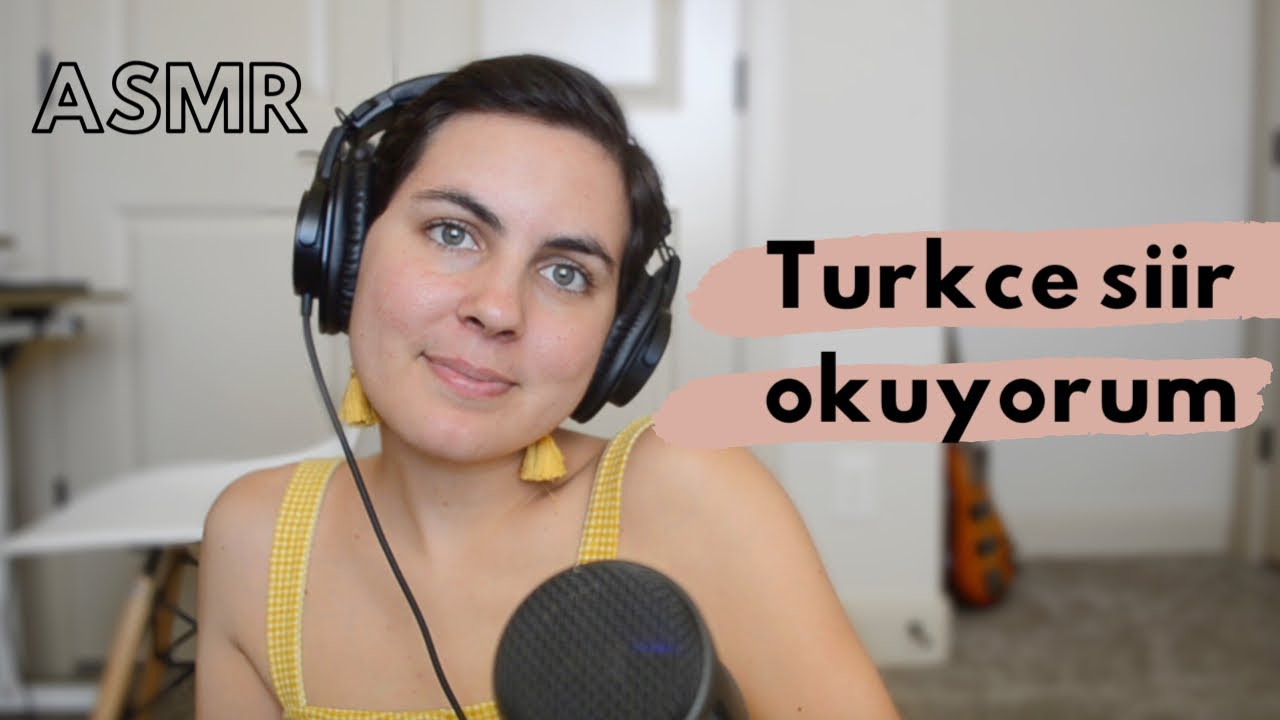 [ASMR] Turkce Siir Okuyorum 📖 - Reading Turkish Poems