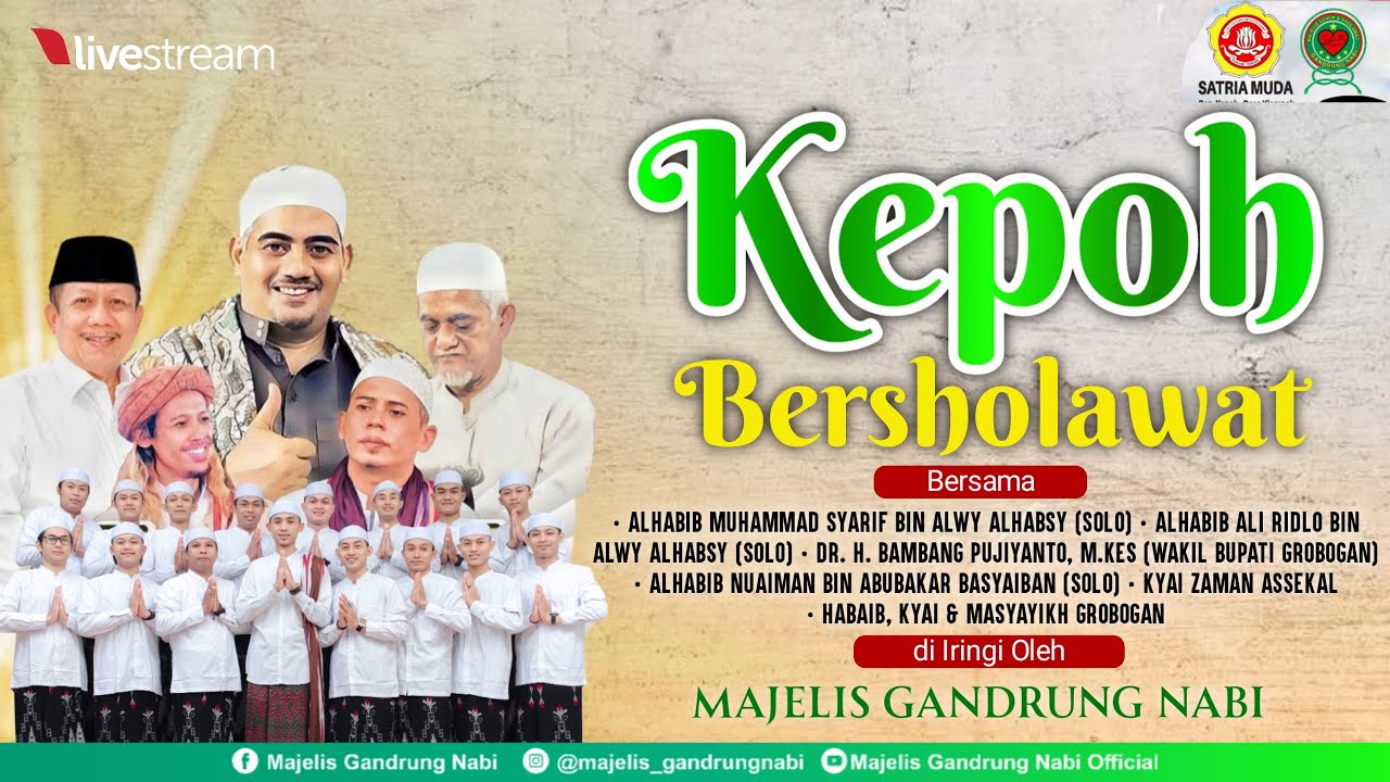 🔴🔵[LIVE] KEPOH BERDO'A DAN BERSHOLAWAT BERSAMA MAJELIS GANDRUNG NABI