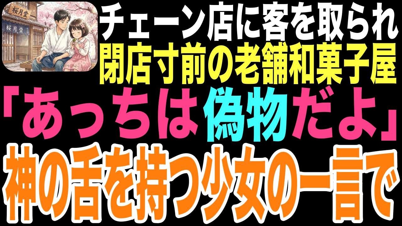毎日、俺の店で1つだけ桜餅を買う9歳の少女「あっちは偽物だよ。」少女が持つ神の舌と、60年前に祖父が残した桐箱の真実。俺は大切なものを守るため、巨大チェーンの横暴に立ち向かった…【感動朗読】