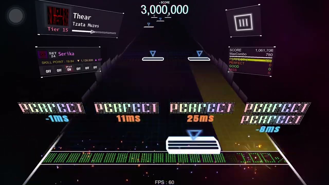 Thear Tier15 SCなし / DanceRail3 譜面確認
