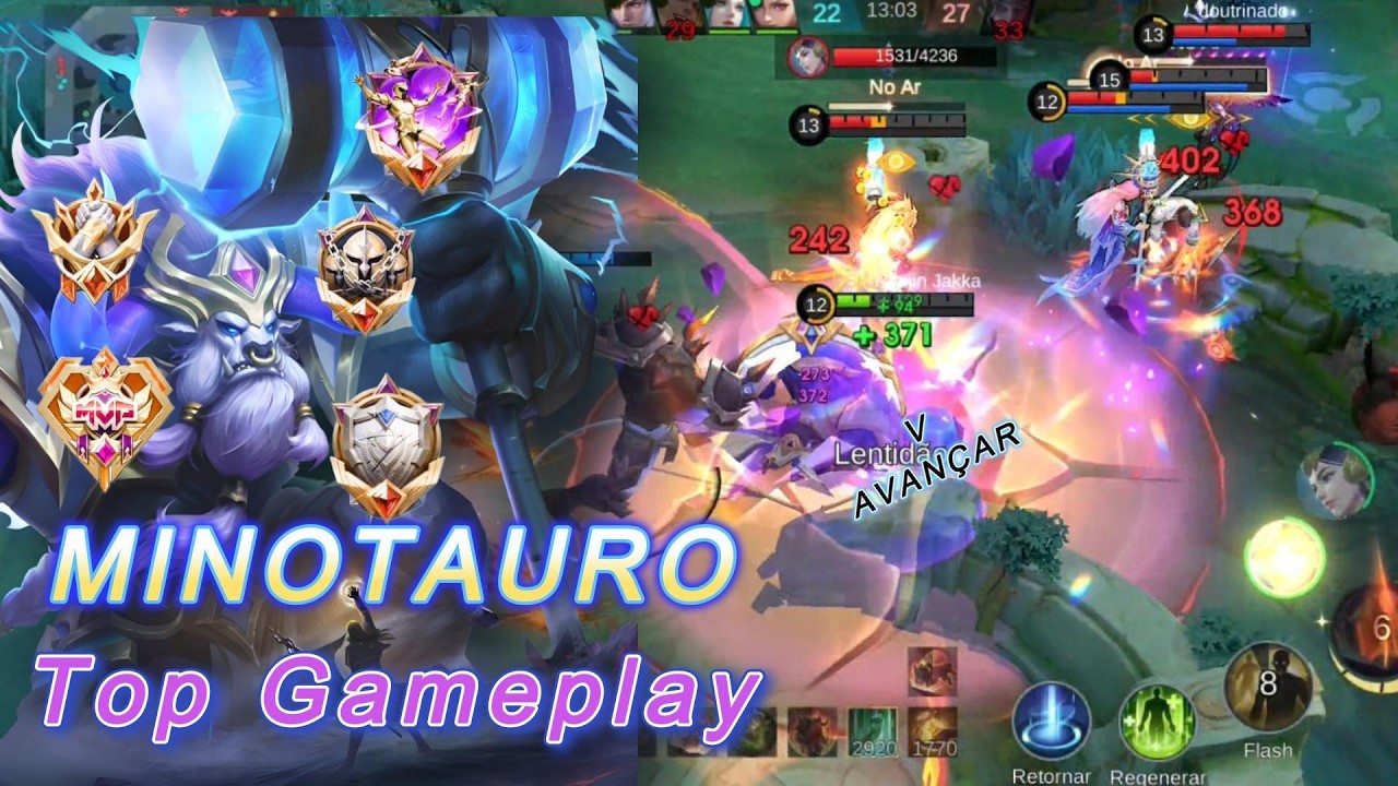 Uma partida de muitas reviravoltas!! - Minotauro Gameplay | Ft.Hydezera | mobile legends