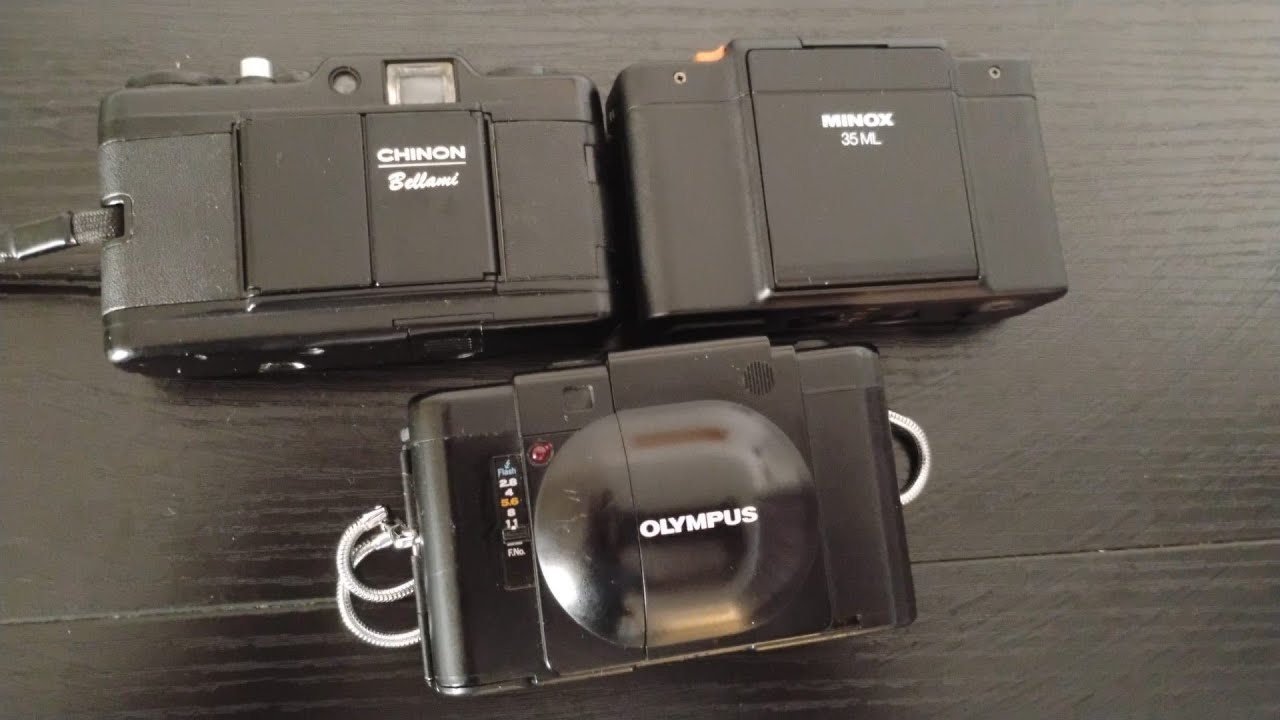 35 mm compact shootout! Olympus XA vs Minox ML vs Chinon Bellami. With samples!