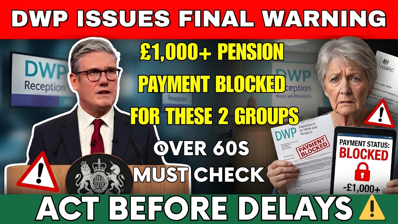 DWP FINAL WARNING: &pound;1,000+ Pension Payment Blocked for These 2 Groups &ndash; Over 60s Must Check