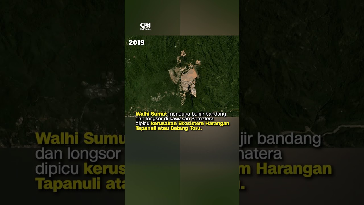 Rekam Citra Satelit Lahan Gundul Sumut, Diduga Pemicu Banjir-Longsor