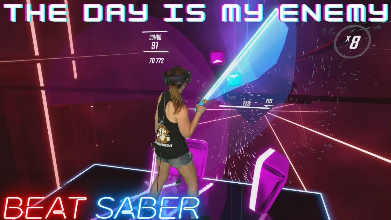 Beat Saber | The Prodigy – The Day is my Enemy (Expert+) First Attempt | Mixed Reality
