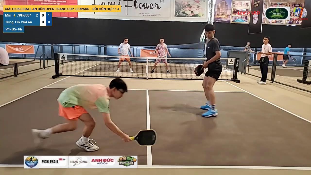 LIVE | GIẢI PICKLEBALL AN ĐỒN OPEN TRANH CUP LEOPARD - ĐÔI HỖN HỢP 5.4 | V1-B5-#6