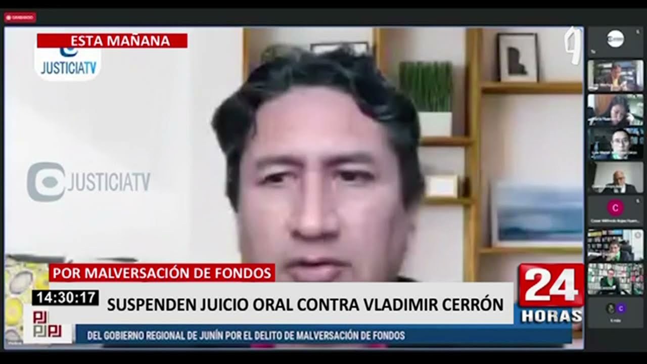Vladimir Cerr&oacute;n fue interrogado en juicio por malversaci&oacute;n de fondos