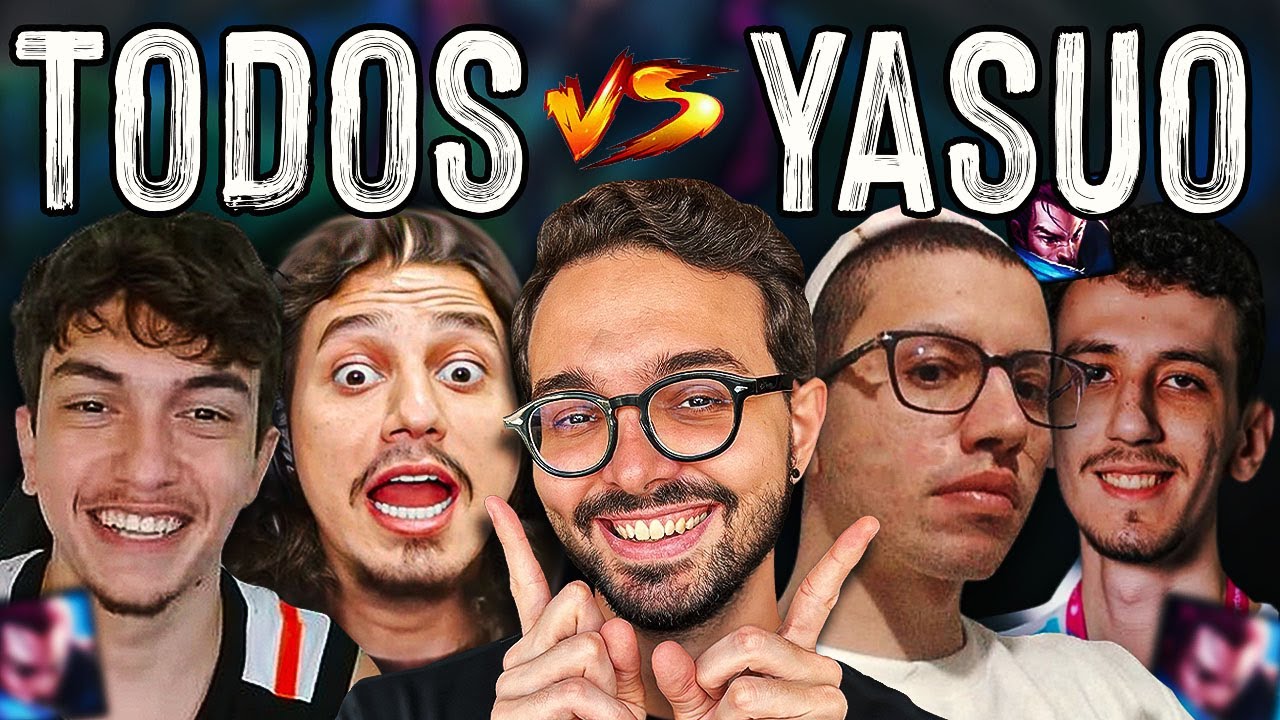 5 HIGH ELO vs 1 YASUO DE HACK!