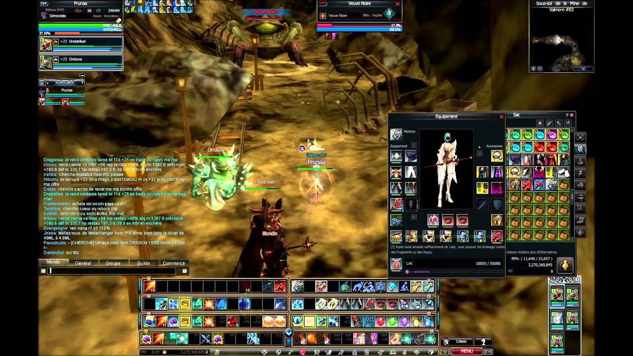Rappelz 9.1 underground dunjeon lvl 3 Overlord low armor