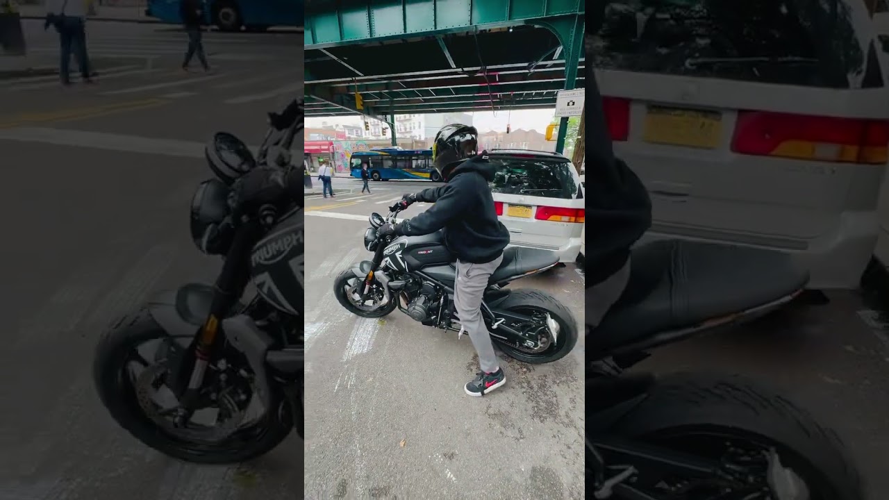 2023 Triumph Trident 660 Take Off Sound Tec Fang Exhaust Full System Sound