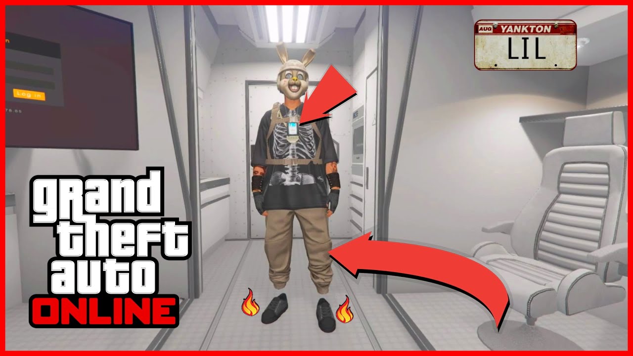 OUTFIT TRYHARD *solo* (bunnyV1) - Jogger cafe + placa FIB | GTA V PS4, XBX1 |