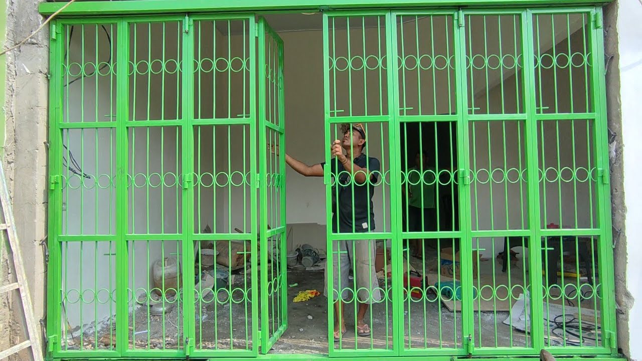 Pintu Lipat Engsel Gantung, Memanfaatkan Pagar Tua Jadi Pintu Lipat