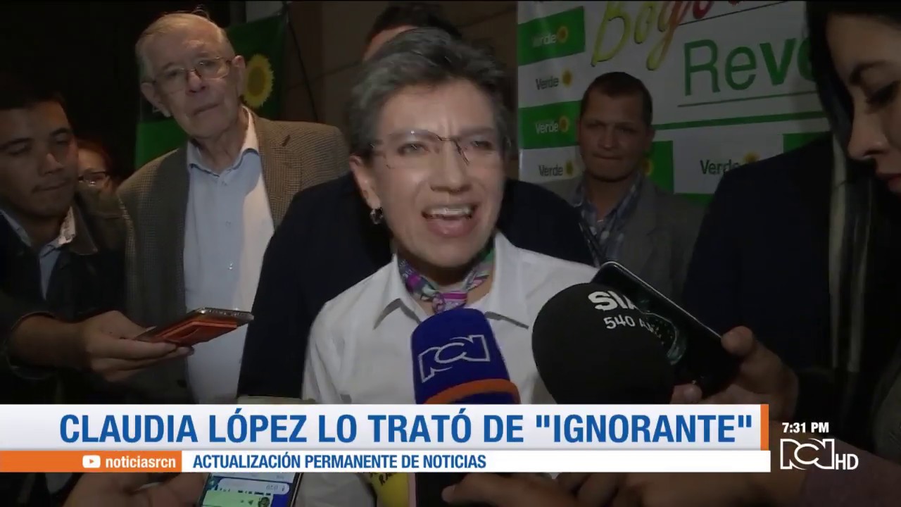Claudia López reaccionó de manera desobligante frente a pregunta de reportero de Noticias RCN