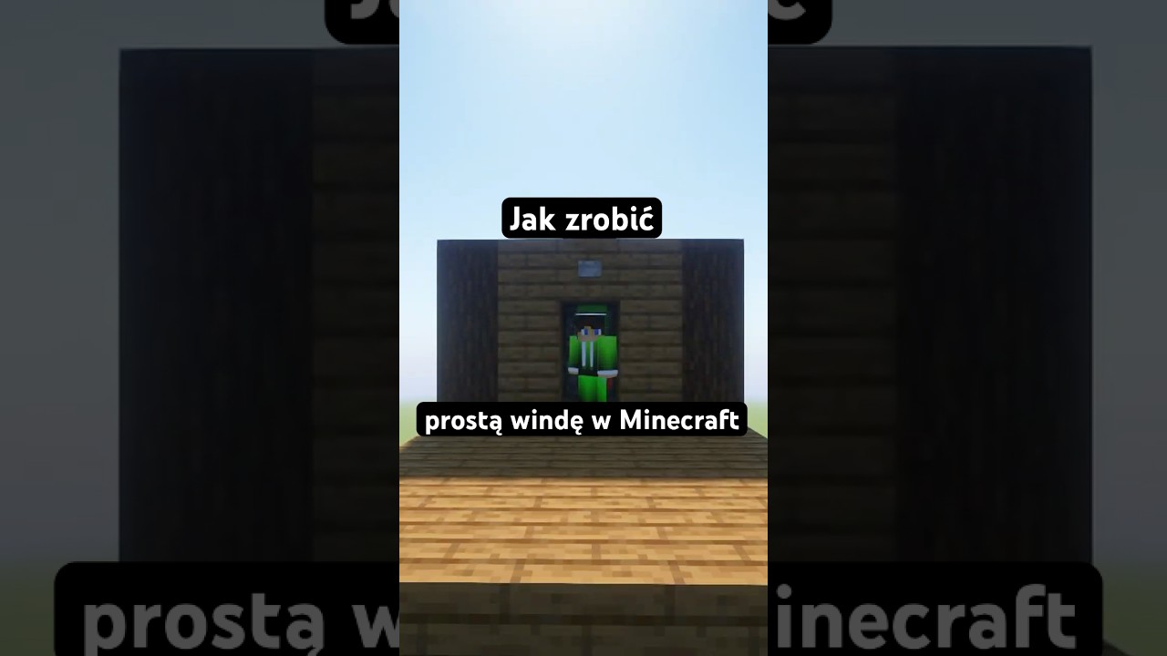 Spos&oacute;b na prostą windę w Minecraft ;)