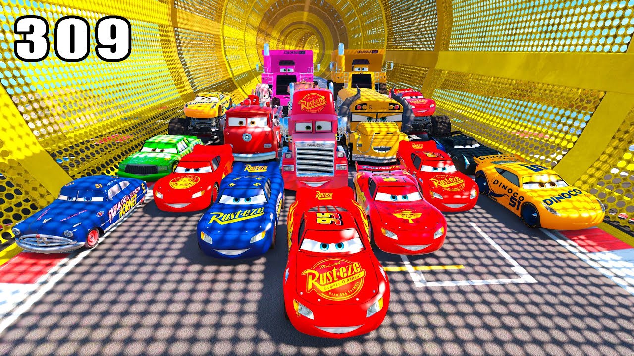 GTA V Mods Stunt Car Racing Challenge 🚙 By SPIDER-MAN With Amazing Super Cars monster trucks ep 309