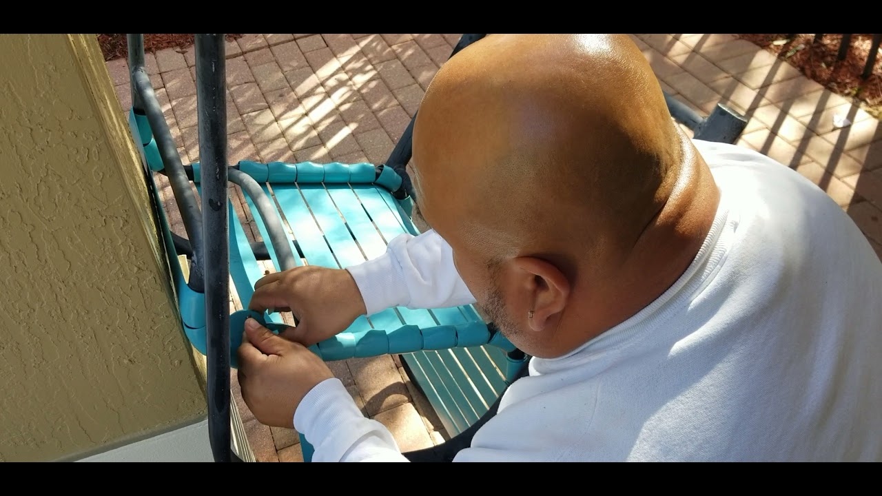 How to Re-strap  Patio Furniture