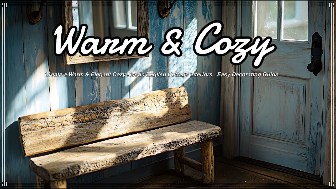 Warm & Cozy: Create a Warm & Elegant Cozy Rustic English Cottage Interiors – Easy Decorating Guide