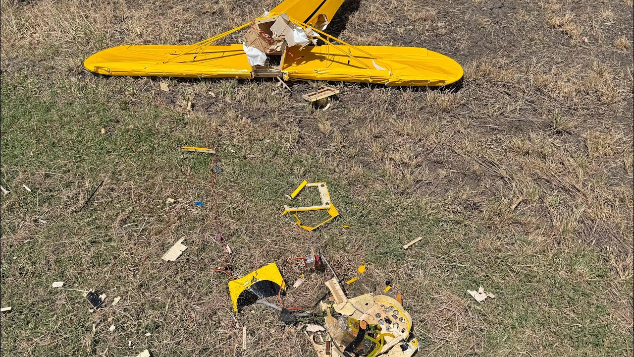 Replaced My Crashed J-3 Cub. Hangar 9 10cc Cub Saito FG-11 