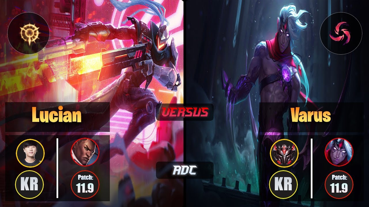 Ruler LUCIAN (ADC) [Press the Attack] VS VARUS - Grandmaster KR Patch 11.9
