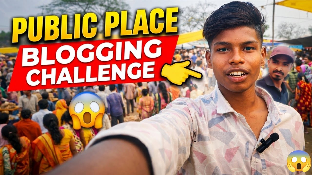 Jamshedpur village boy || public place blogging challenge 😱