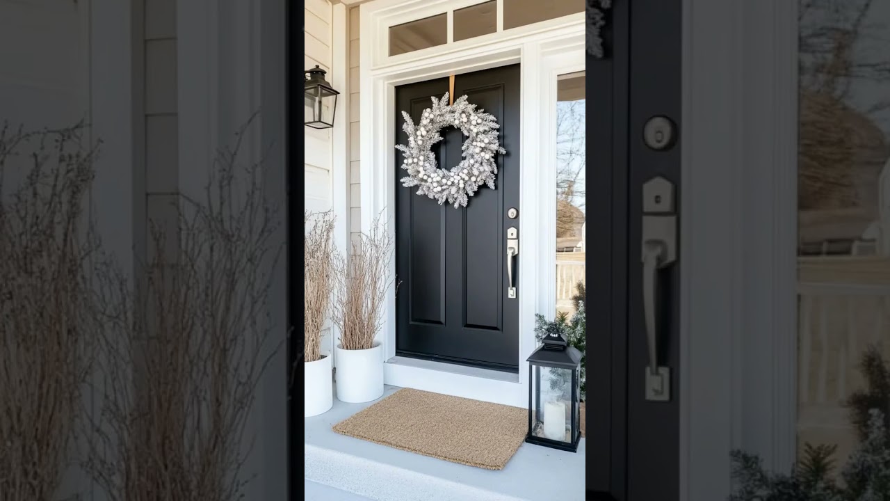 15 Minimalist Front Porch Christmas Decor Ideas: Easy Elegance