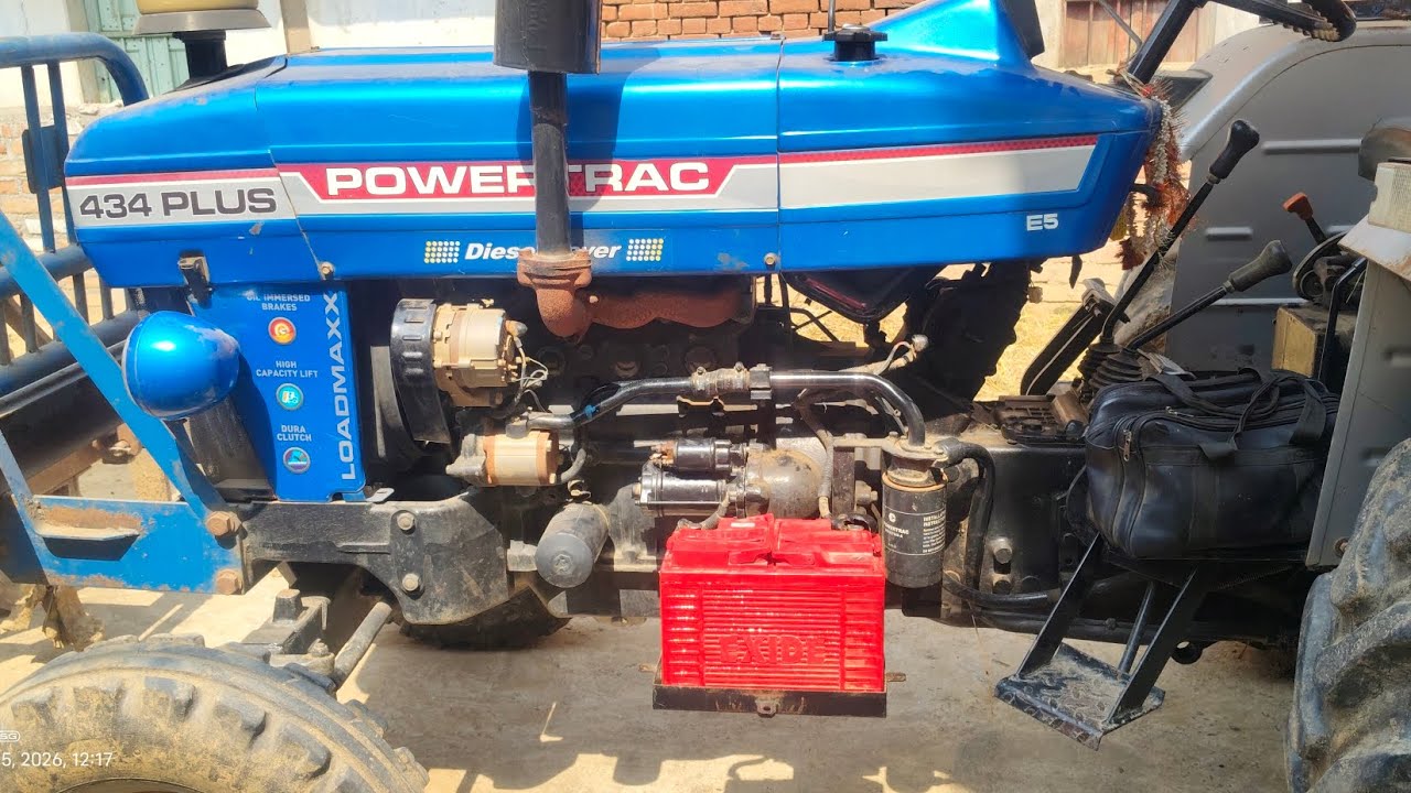 POWERTRACK 434 PLUS !! Self Starter  Repair !! Self Le Raha Hai Load ?#trending #ytshorts #azscre,,,