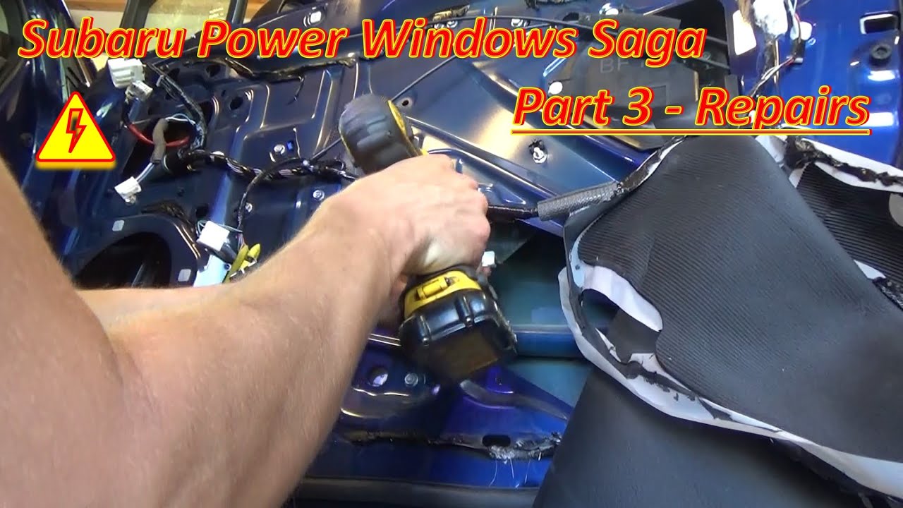 Subaru Power Windows Saga -Part 3 (Repairs & Failure Analysis)