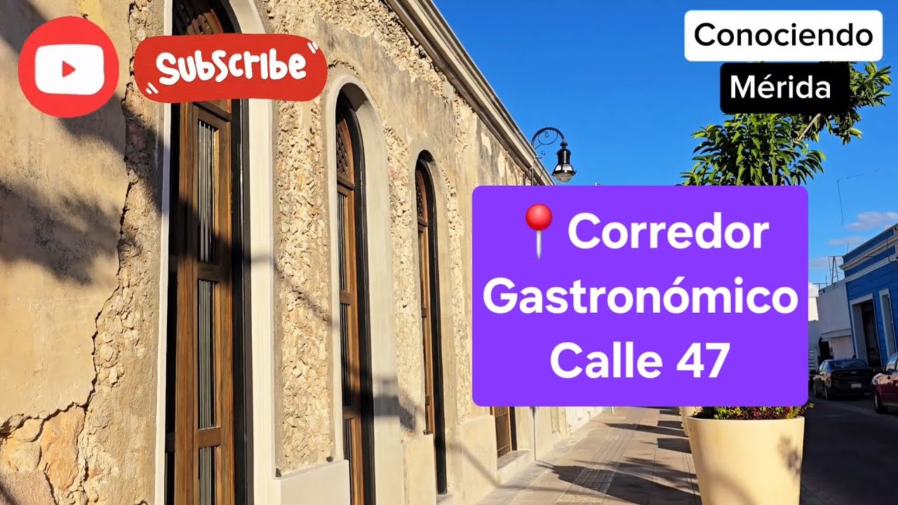 Yucatravel, Corredor gastronomico de la calle 47 en Merida #mexico #gastronomia #food #arquitectura