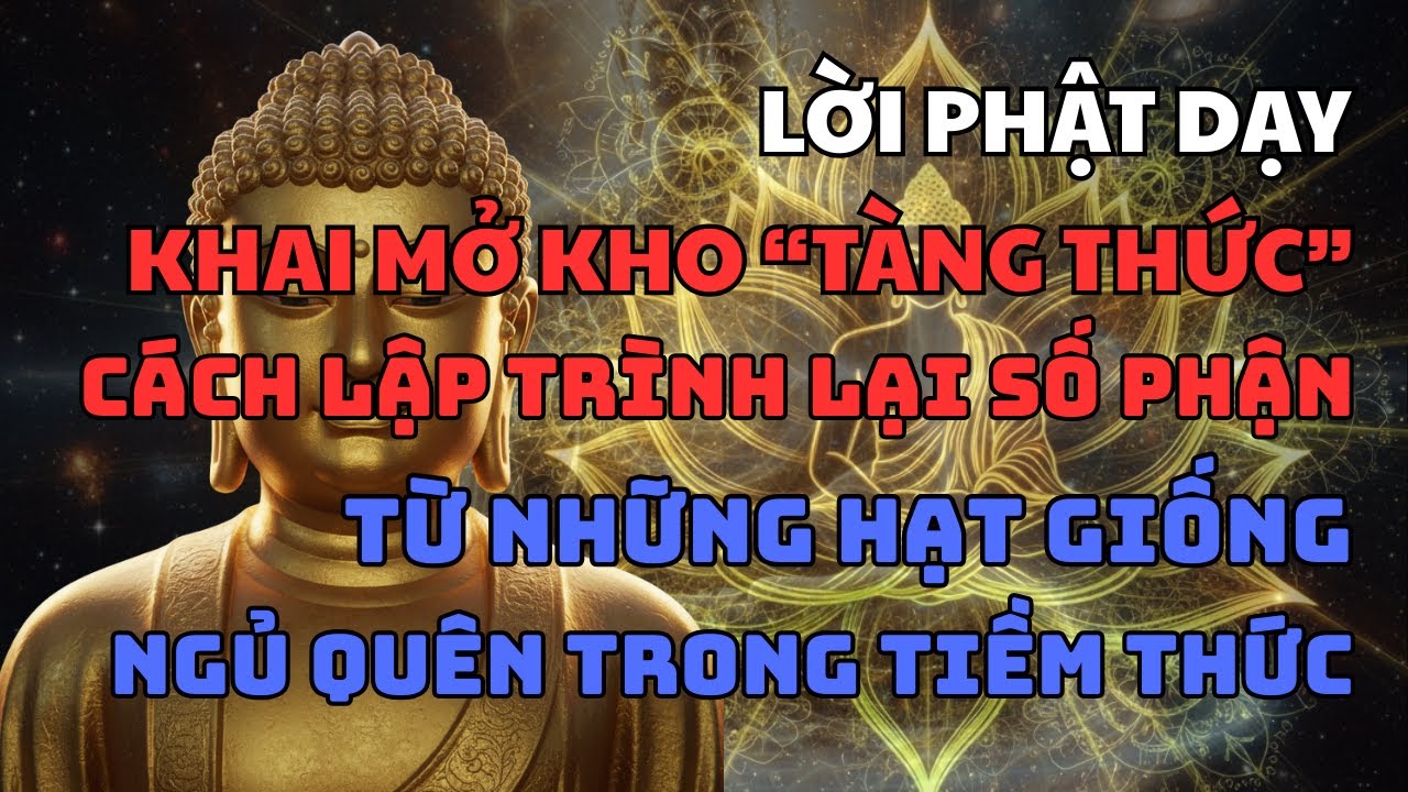 LỜI PHẬT DẠY: KHAI MỞ KHO TÀNG THỨC-CÁCH LẬP TRÌNH LẠI SỐ PHẬN TỪ HẠT GIỐNG NGỦ QUÊN TRONG TIỀM THỨC
