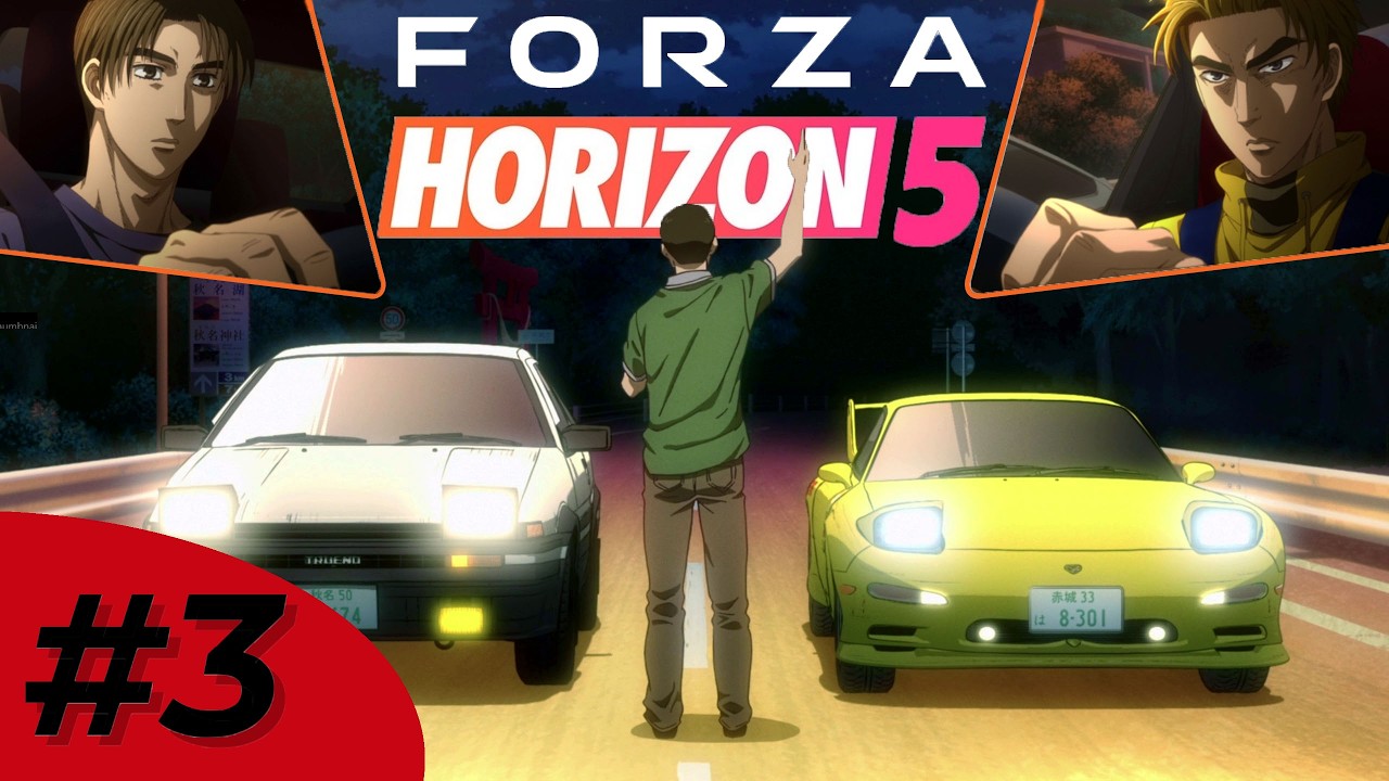 Forza Horizon 5 x Initial D: A Ghost ? Touge Battle AE86 VS RX7 | Episode 3