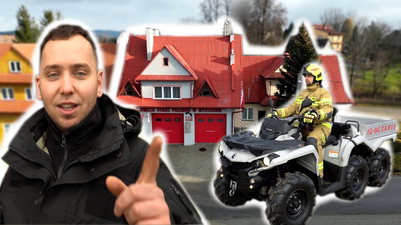 6 KOŁOWY QUAD ZE SKRZYNIĄ 😯 - OSP MYSTKÓW