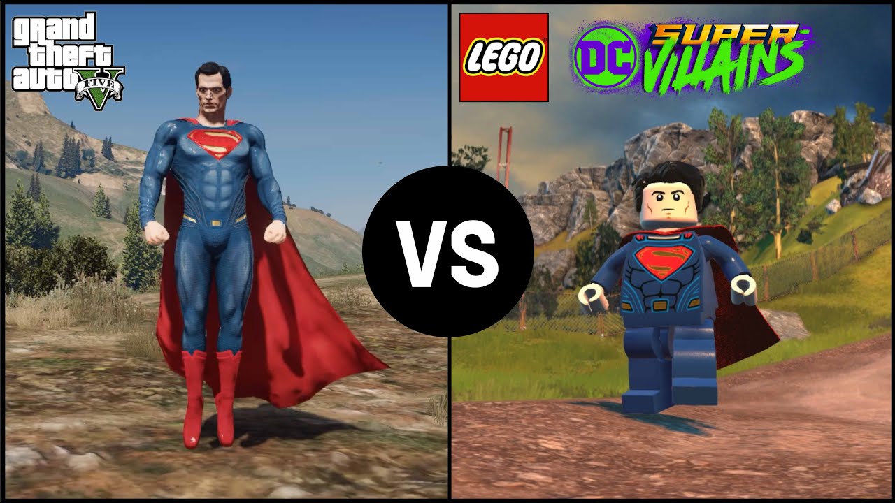 Superman in GTA 5  VS Superman in Lego game | Powers & Abilities Comparison!