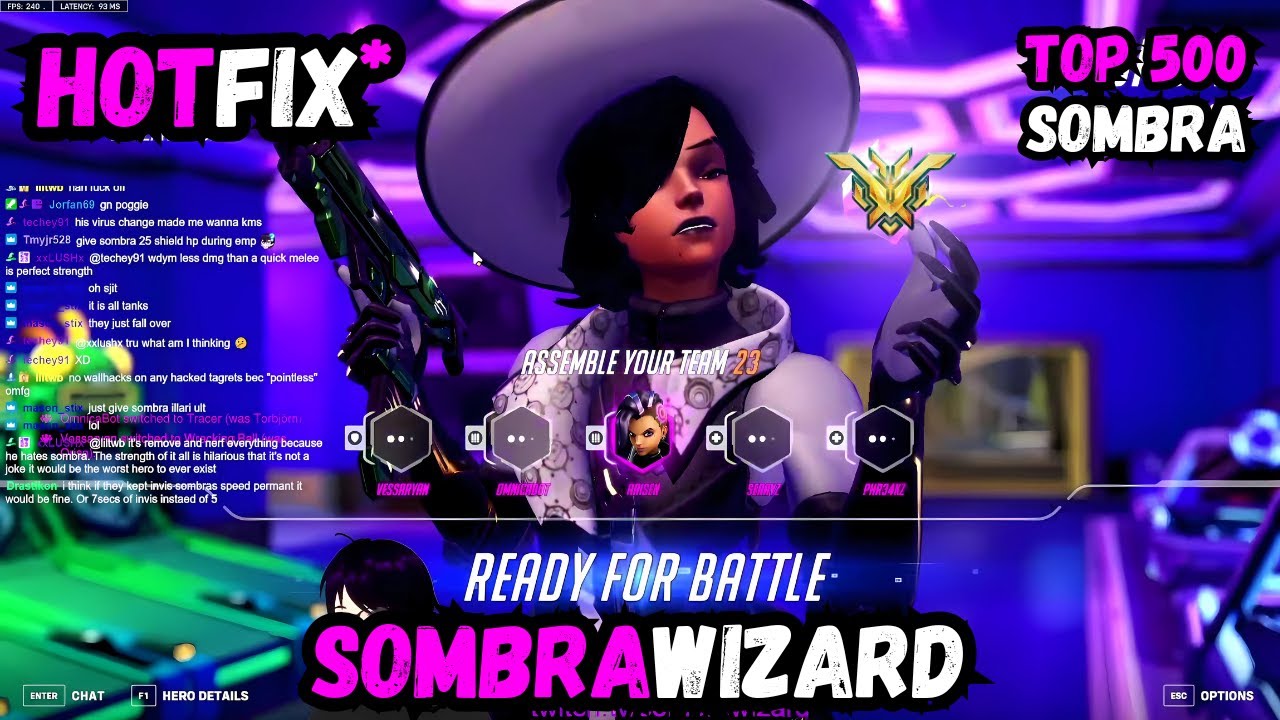 37 ELIMS! SOMBRA BALANCED? SOMBRA WIZARD TOP 500 SOMBRA | OVERWATCH 2  SEASON 13