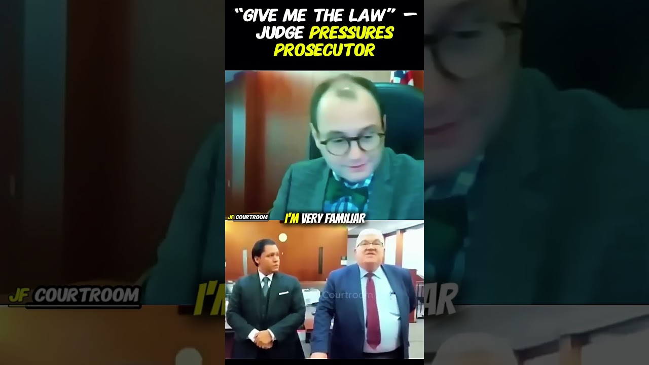 &laquo;Дайте мне закон!&raquo; &mdash; судья оказывает давление на прокурора.