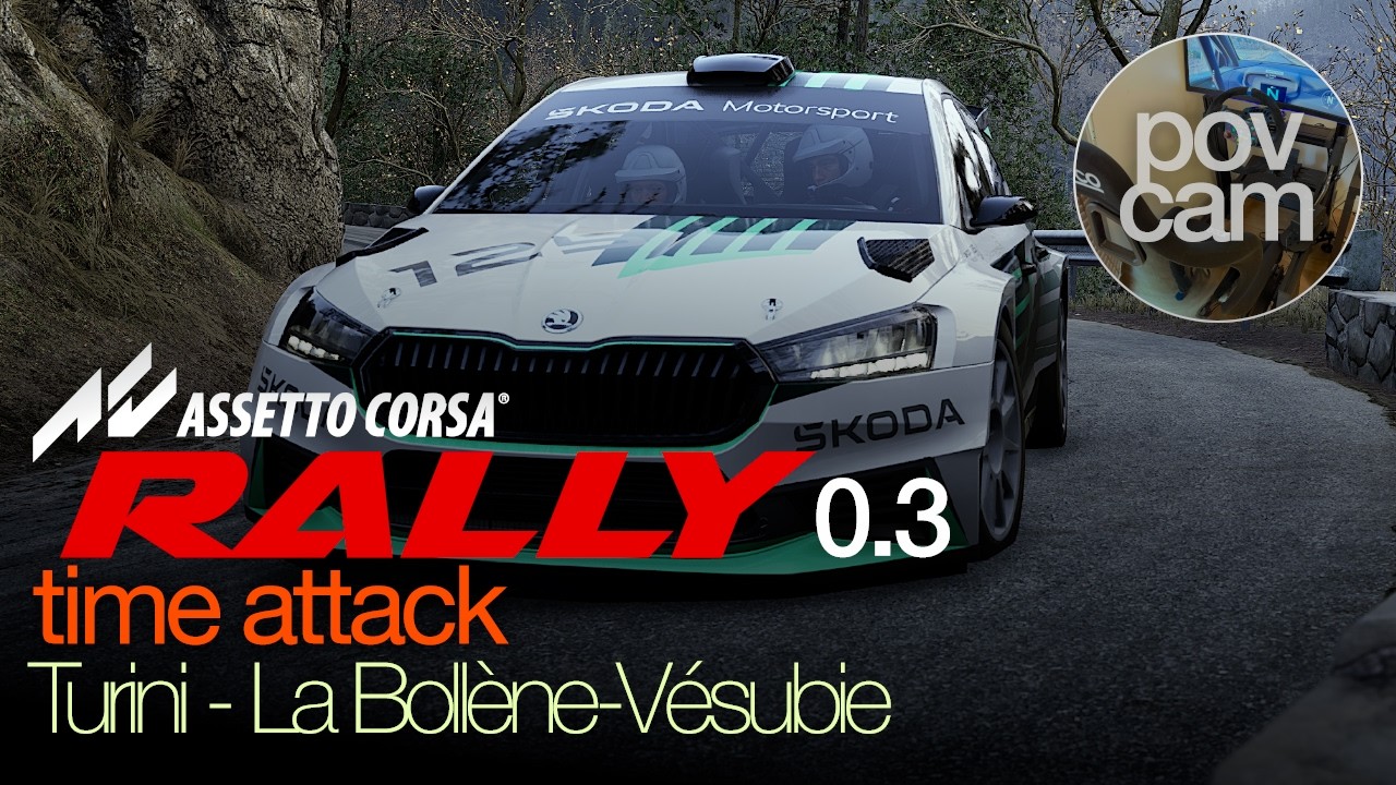 Assetto Corsa Rally v0.3 – Skoda Fabia RS Rally2| Turini - La Bollène–Vésubie (Pov/Replay/Setup)